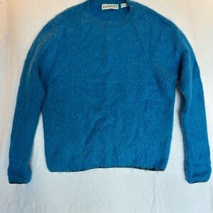 Plush Azure Women's Crew Neck Sweater